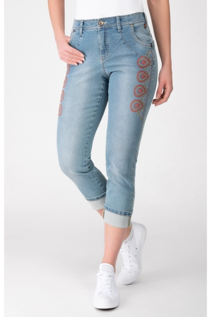 Recover Pants Jeans bestickt in blau Artikelnummer REC-12728-2629-100