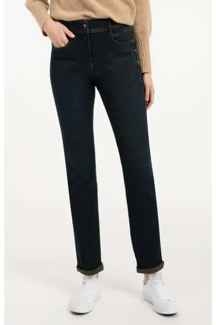 Recover Pants Slim-Fit-Jeans Darlin in DENIM BLAU/ KHAKI Artikelnummer REC-13362-4292-599