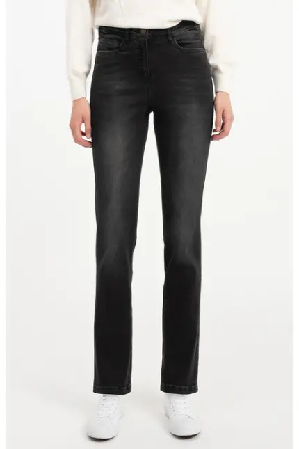 Recover Pants Komfort-Fit-Jeans Jil in BLACK/ BLACK Artikelnummer REC-13417-4325-990